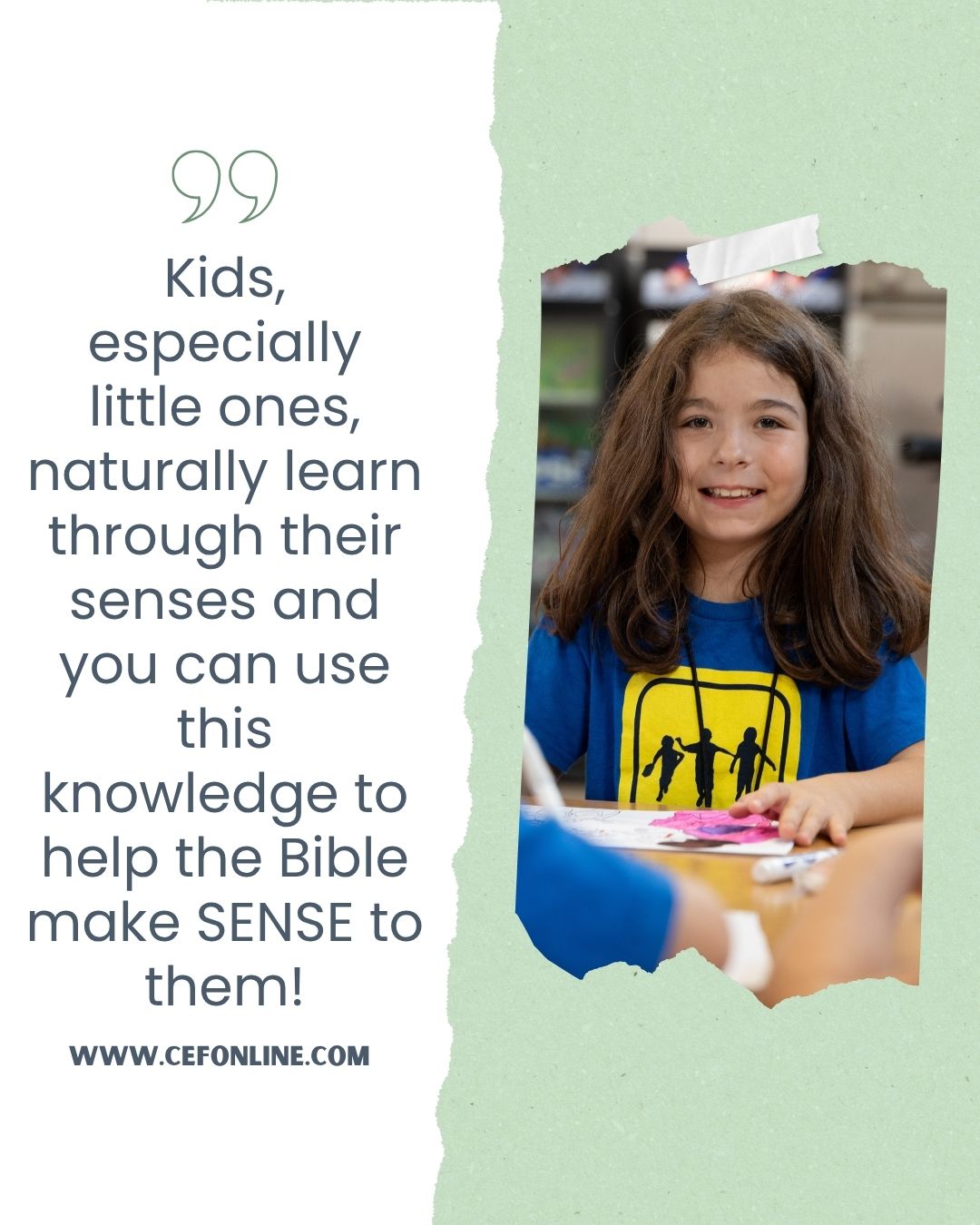 Discover how to teach preschoolers bible lessons using the SENSE method. Multisensory learning activities that engage toddlers through touch, taste, smell, sight, and sound.
Click the link in our bio to read more!
#teachkids #CEF #SundaySchool