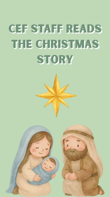 Merry Christmas from 𝘊𝘌𝘍! We celebrate the birth of Jesus and give thanks for the baby in the manger—our Savior and the greatest gift of all. 

#CEF #Christmas