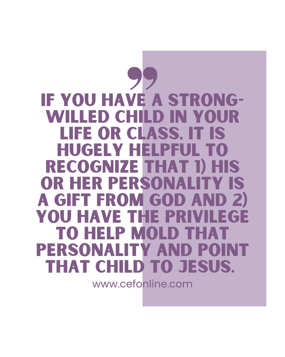 Biblical guidance for helping strong-willed children and managing behavioral challenges in Sunday school. Strategies for 3-year-olds, youth, and leading kids to Christ.

Read the full article at the link: https://www.cefonline.com/articles/sunday-school-solutions/the-strong-willed-child/

#CEF #teachkids #SundaySchoolSolutions