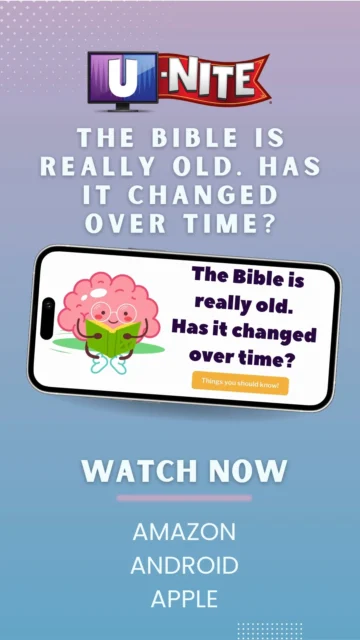 The Bible is the most incredible, unique book in the entire world. Did you know that it took about 1,600 years and about 40 different people to write the Bible? 

Watch now! https://unite.cefonline.com/programs/has-it-changed-over-time

#CEF #unitetv