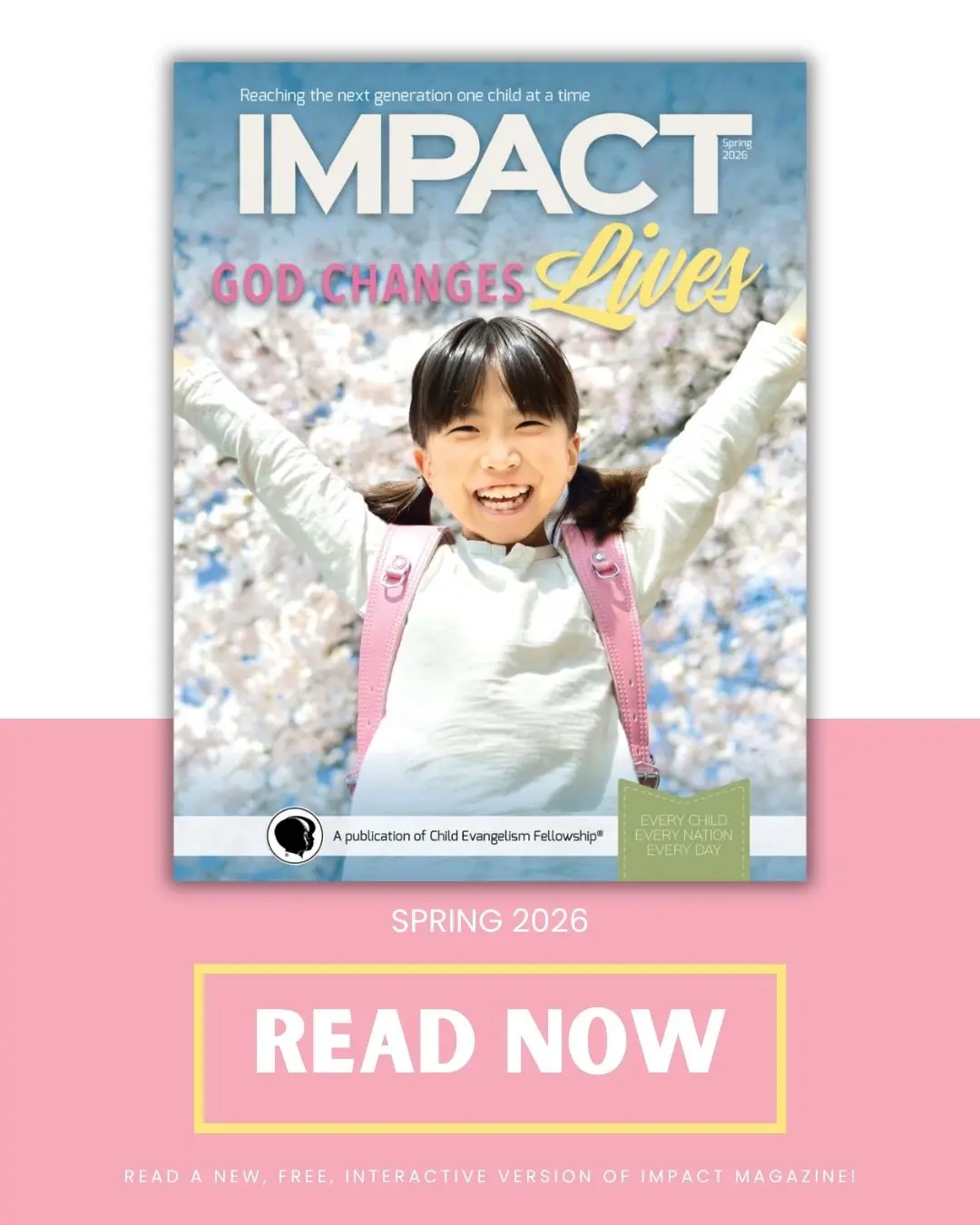 As you read this edition of Impact Magazine, may you be encouraged by what God is doing to make disciples of all nations.
Read an interactive version of the magazine at the link in our bio!
#IMPACT #CEF