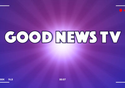 Good News TV logo with a recording camera perspective