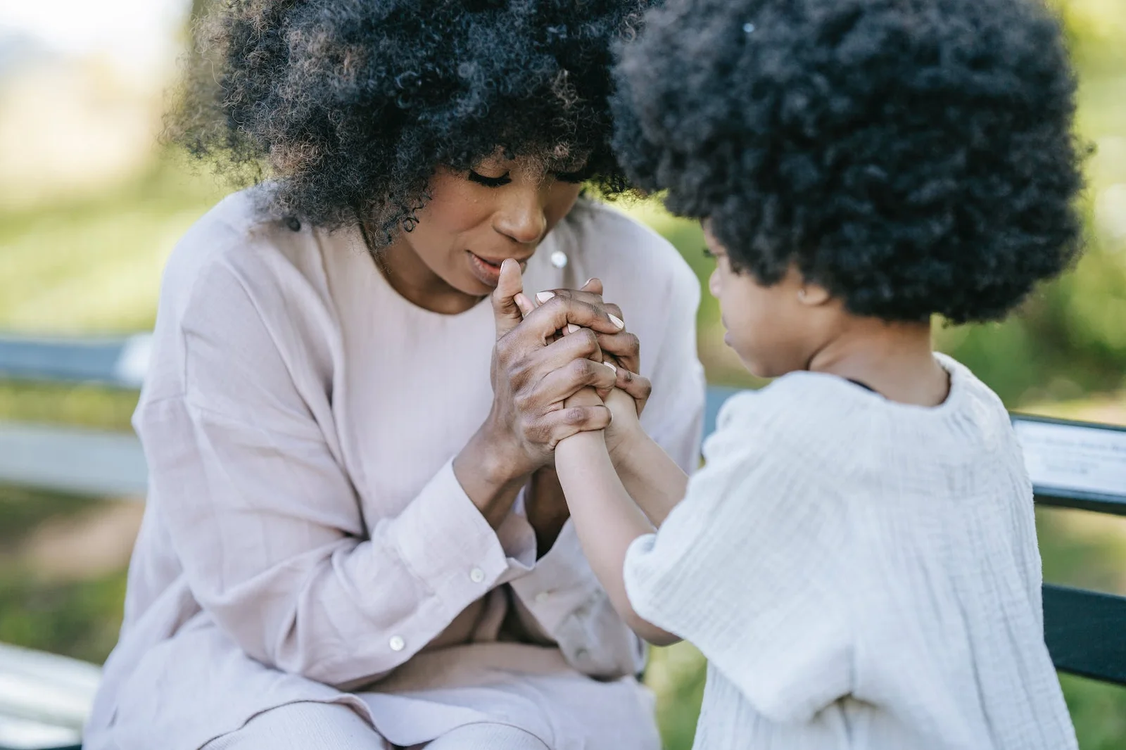 Gratitude for mothers by a child