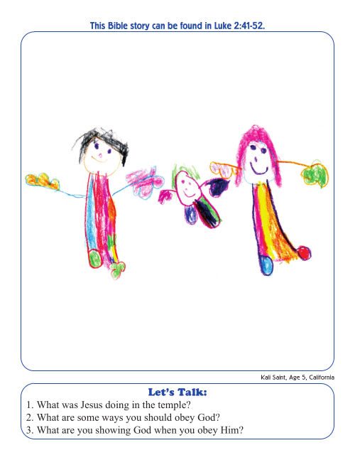 Kids Draw the Bible 30 day devotional for kids drawing by a five-year-old